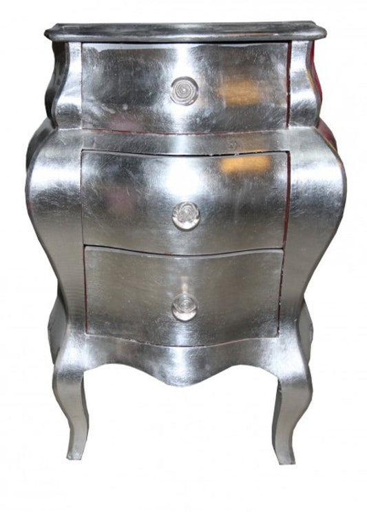 Barock Kommode Silber 53 x 36 x 71.5 cm