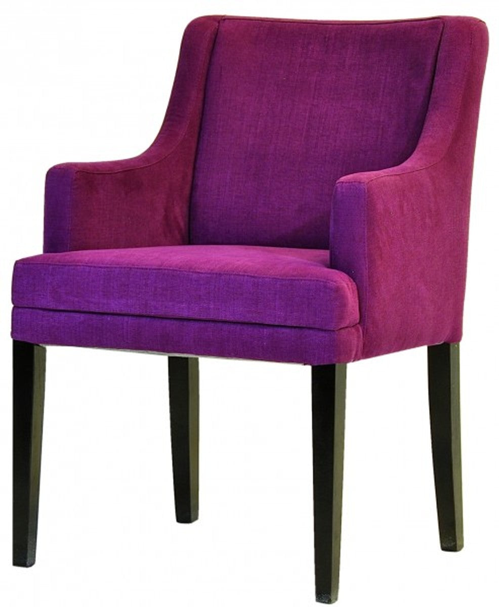 Designer Esszimmer Stuhl ModEF 285 Burgundy / Schwarz - Hoteleinrichtung