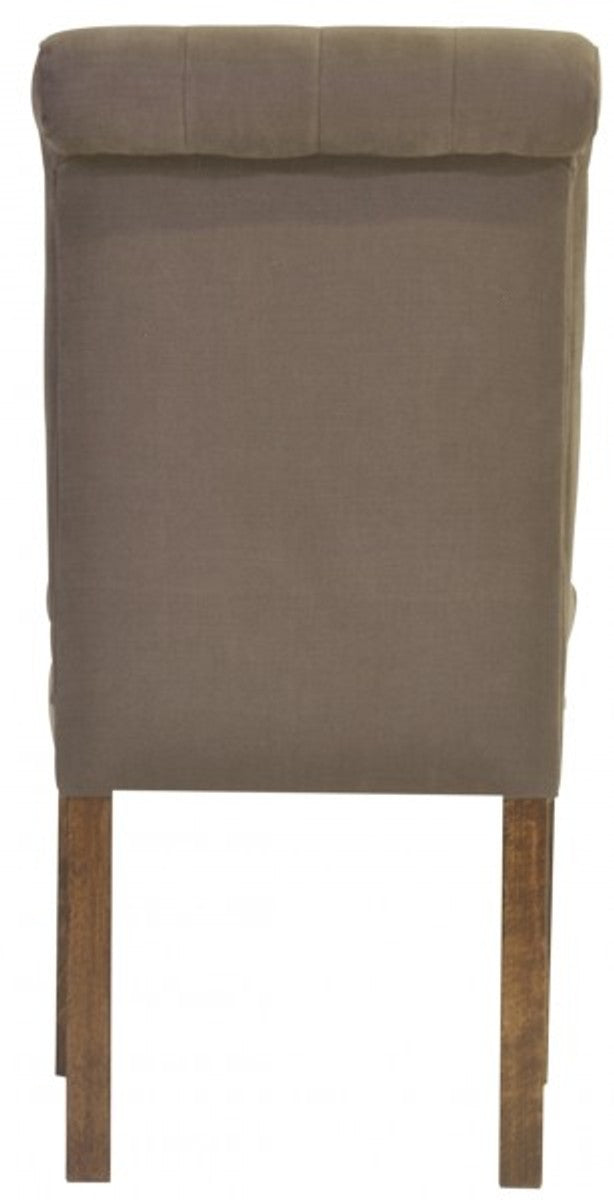 Designer Esszimmer Stuhl ModEF 16 Braun-Grau / Braun - Hoteleinrichtung - Buchenholz - Chesterfield Design