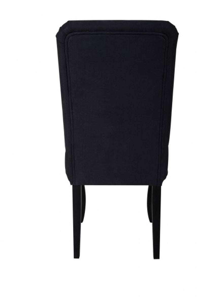 Designer Barock Esszimmer Stuhl ModEF 231 Schwarz/Schwarz - Hotelmöbel - Holz Buche
