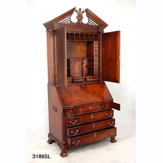 Eindrucksvoller Sekretär Schrank - Antik Stil - Mahagony Paternoster