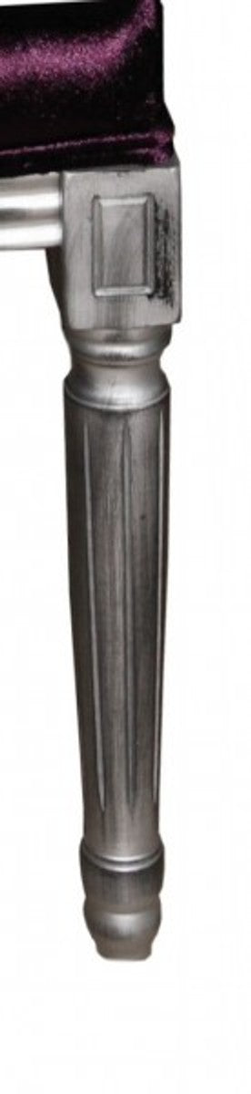 Barock Esszimmer Stuhl Lila - Designer Stuhl - Luxus Qualität