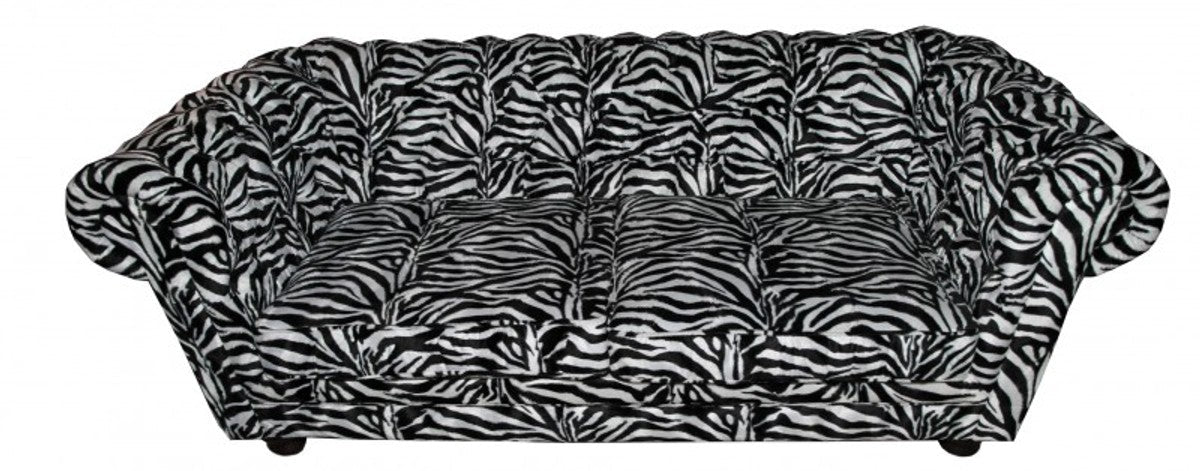 Designer Chesterfield Sofa Zebra - Designer Wohnzimmer Möbel