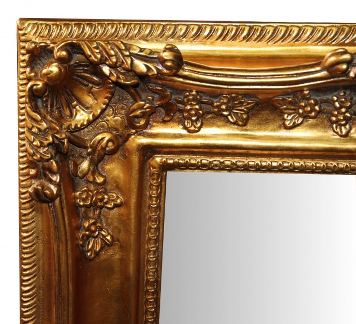 Barock Wandspiegel Gold Antik-Look Höhe 121 cm, Breite 90 cm - Edel & Prunkvoll