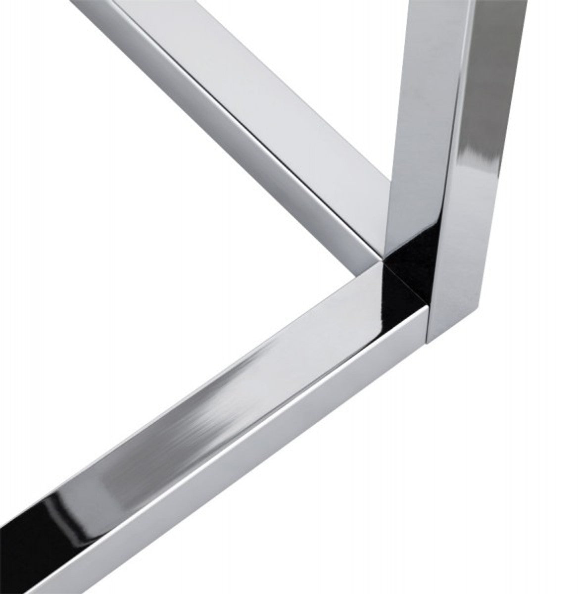 Designer Beistelltisch Schwarz / Chrom 42 x 42 x 44 cm - Tisch - Hotel Cafe Restaurant Praxis Kanzlei Einrichtung