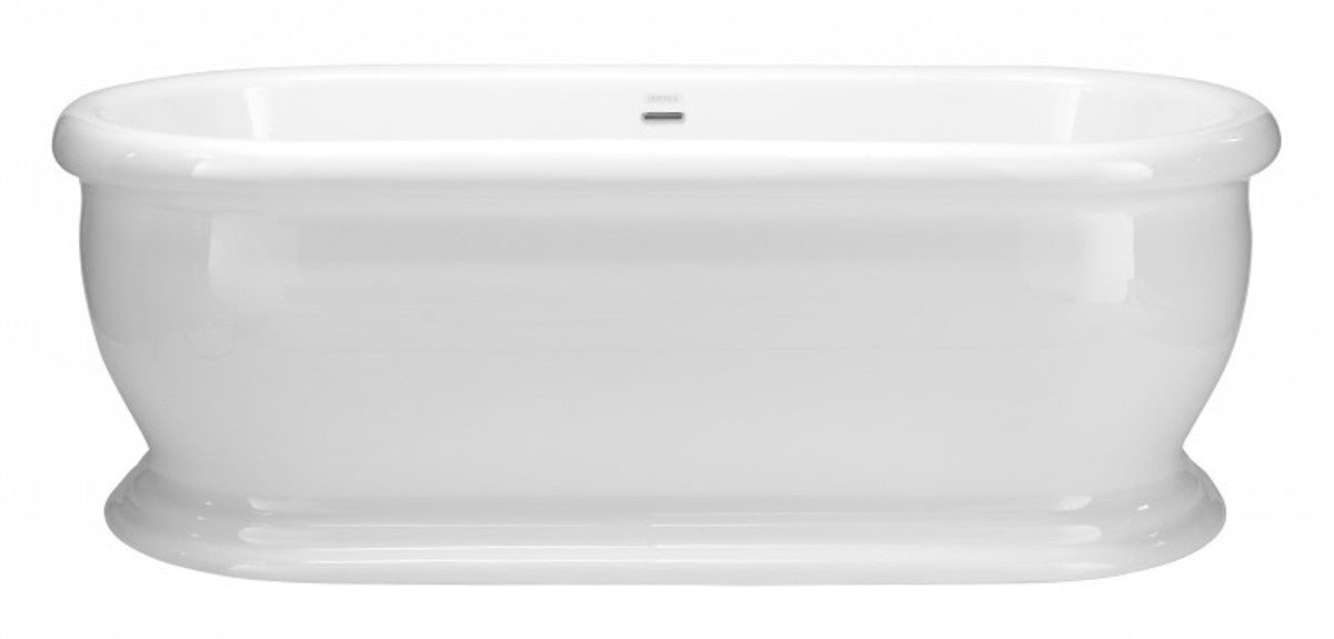 Art Deco Badewanne freistehend Weiß Modell He-Der 1735mm - Freistehende Retro Antik Badewanne Barock