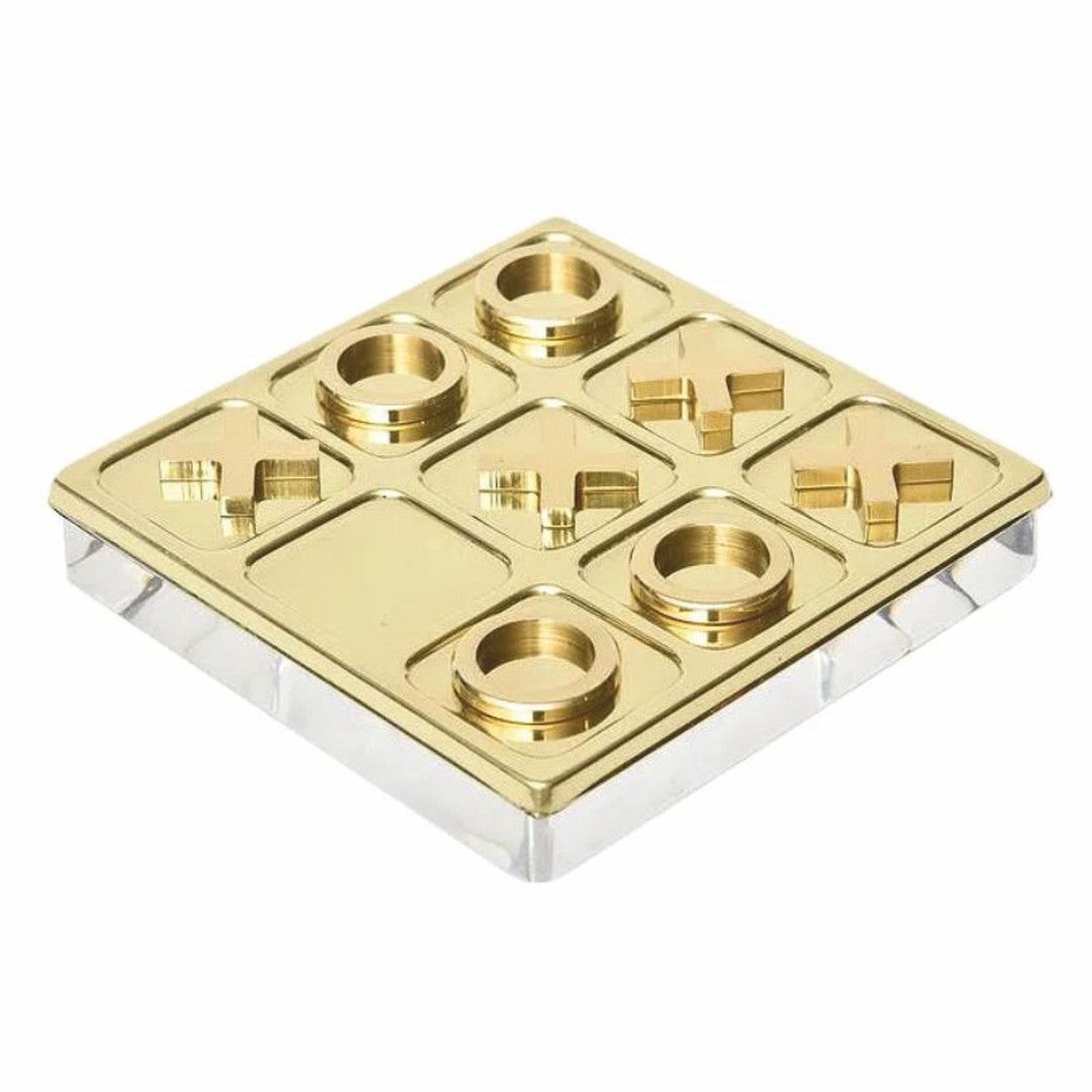 Deko Tic Tac Toe Spiel Gold 61 cm - Luxus Accessoires
