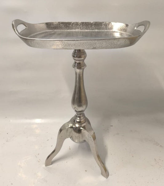Aluminium Beistelltisch Silber H. 59 cm - Aluminium Möbel