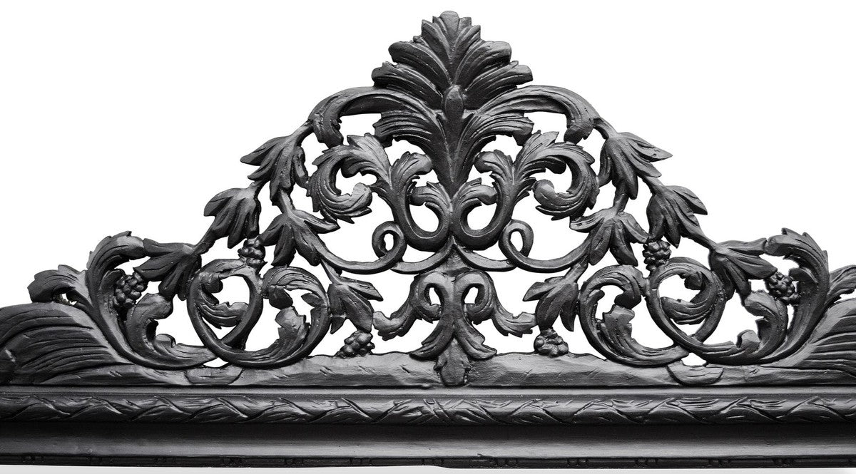 Barock Wandspiegel Schwarz 190 x H. 155 cm - Wohnzimmer Spiegel im Barockstil