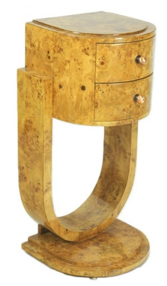 Art Deco Schubladen Schrank Vogelaugenahorn - Handgefertigt aus Massivholz - Kommode Nachtschrank Nachttisch B!