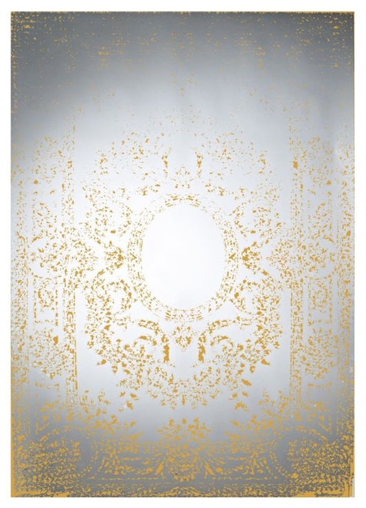 Art Deco Vintage Wandspiegel Bronze 101 x H. 142 cm - Antik Stil Möbel