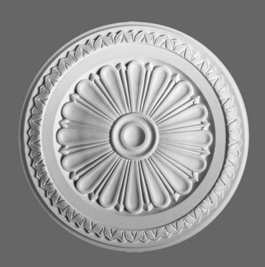 Stuck Rosette 33 x 33 cm Deckenstuck Deckenrosette Stuckrosette Wandrosette Barock Jugendstil