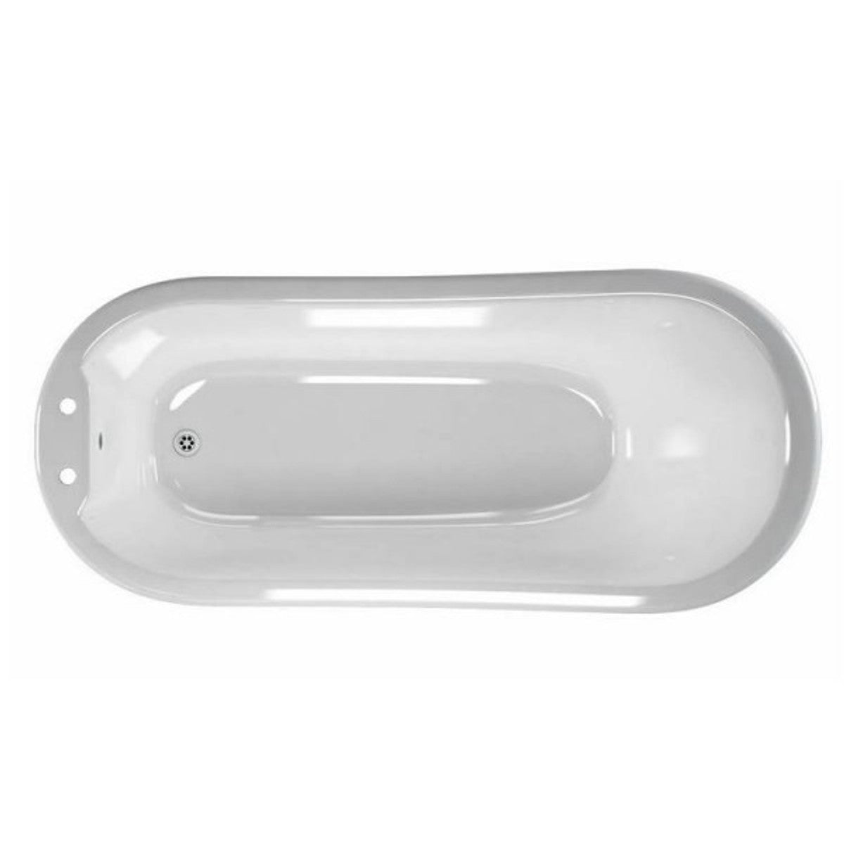 Jugendstil Badewanne Naturstein freistehend 1700mm BHan Weiß - Freistehende Retro Barock Antik Badewanne