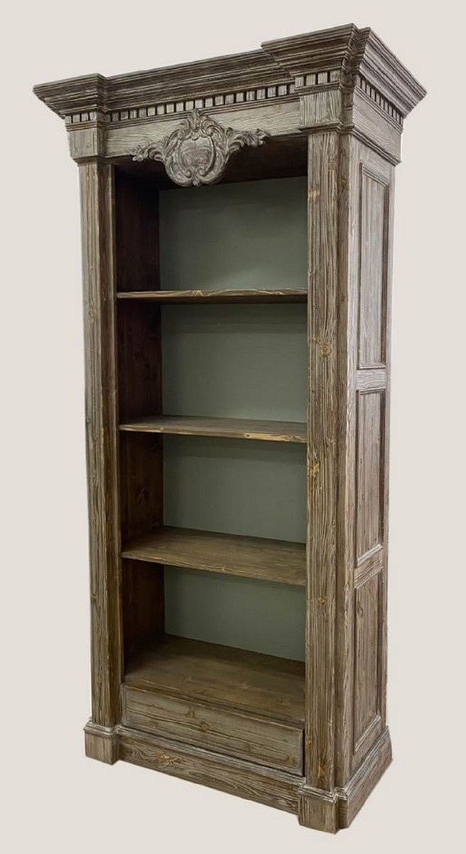 Pompöös by Luxus Barock Regalschrank Provence Braun / Grau - designed by Harald Glööckler
