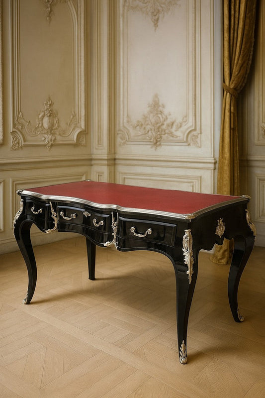 Barock Schreibtisch Sekretär 141 cm - Barock Büro Möbel