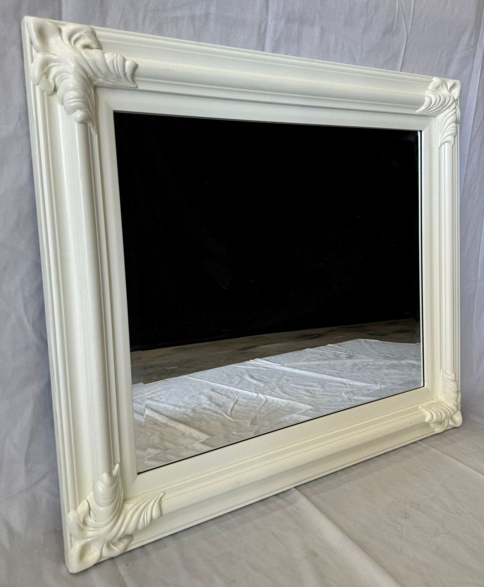 Barock Spiegel Weiß 80 x H. 70 cm - Barock Möbel