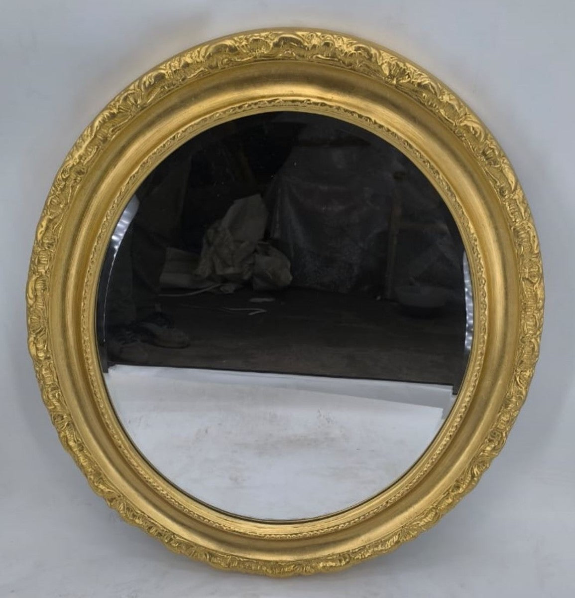 Barock Spiegel Gold H. 75 cm - Prunkvoller Barockstil Wandspiegel