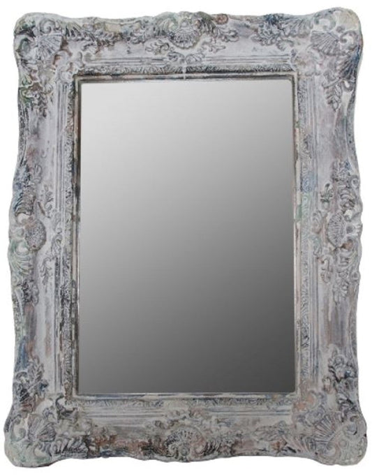 Barockstil Spiegel / Wandspiegel Antik Grau 42 x H. 54 cm - Barock Möbel