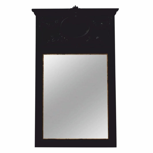 Barock Spiegel Schwarz H. 102 cm - Barockstil Möbel