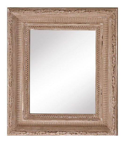 Barock Spiegel Beige 32 x H. 37 cm - Wohnzimmer Accessoires im Barockstil