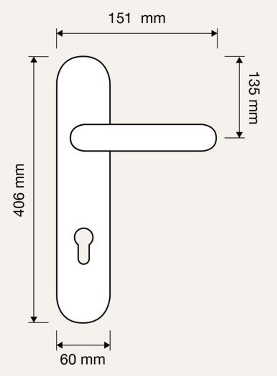Barock Türklinken Set Messing Patiniert 15,1 x H. 40,6 cm - Barockstil Türgriff Set mit Edel Porzellan Griff