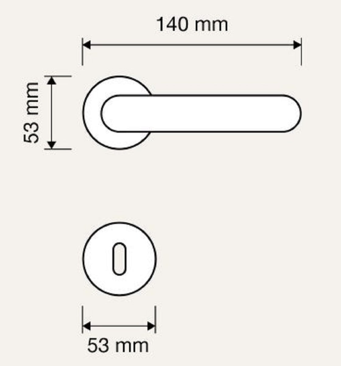 Barock Türklinken Set Messing Patiniert 14 x H. 5,3 cm - Barock Deko Accessoires