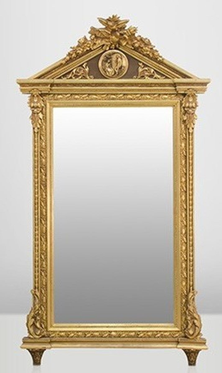 Barock Wand Spiegel Gold H 204 cm B 113 cm - Edel & Prunkvoll