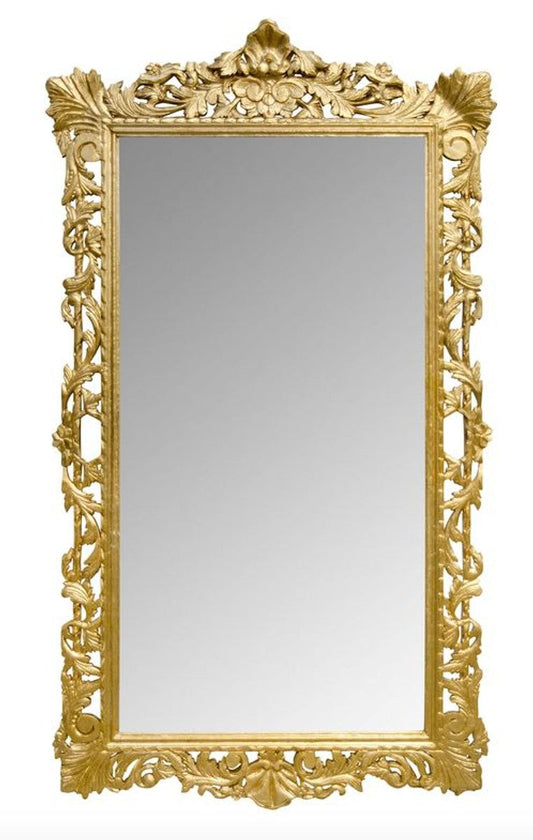 Barock Wandspiegel Gold 115 x H. 202 cm - Barockstil Spiegel Antik Stil Möbel