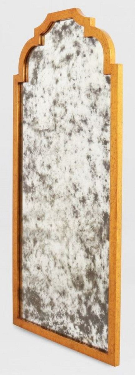 Barock Wandspiegel Gold 70 x 3 x H. 145 cm - Eleganter Barock Spiegel mit antikem Spiegelglas - Barock Möbel