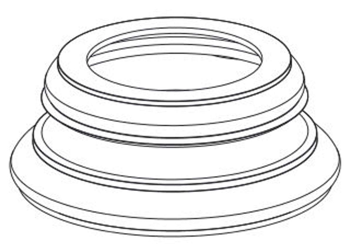 Barock Zierelement Sockel Weiß Ø 32 x H. 12,5 cm - Runder Deko Säulenfuß im Barockstil