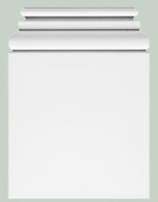 Barock Wanddeko Sockel Weiß 39 x 6,5 x H. 53,5 cm - Deko Zierelement Säulenfuß