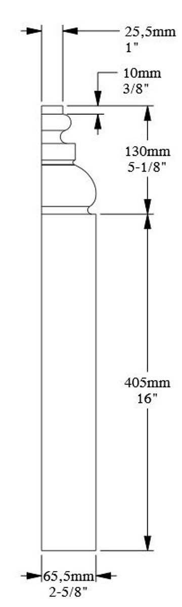 Barock Wanddeko Sockel Weiß 39 x 6,5 x H. 53,5 cm - Deko Zierelement Säulenfuß