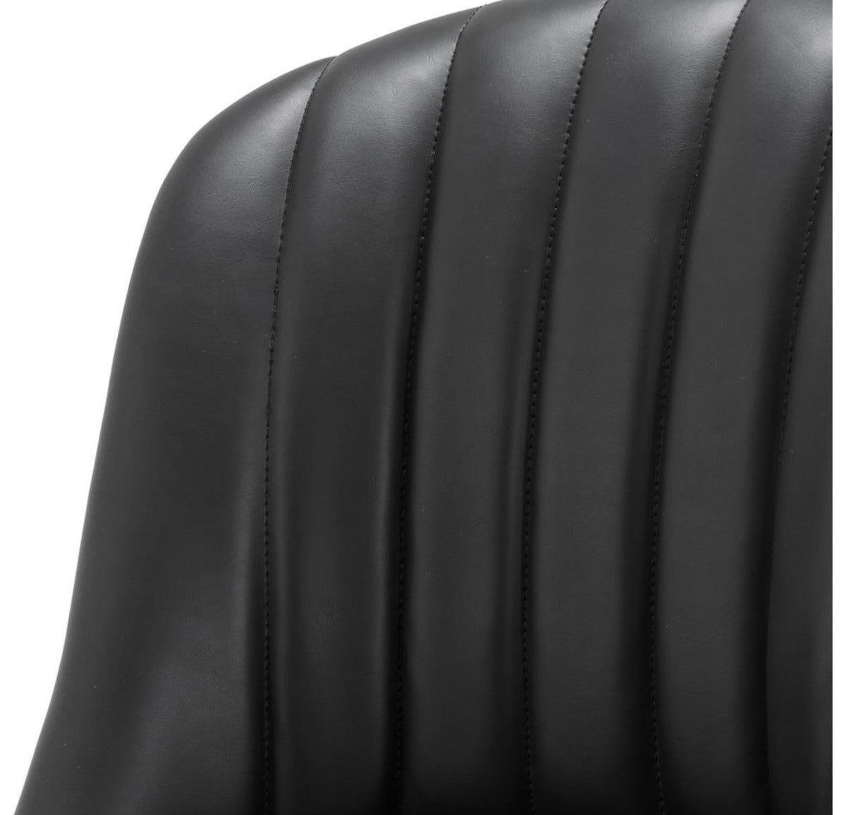 Barstuhl Schwarz 49,5 x 61 x H. 115 cm - Luxus Barhocker mit Rückenlehne