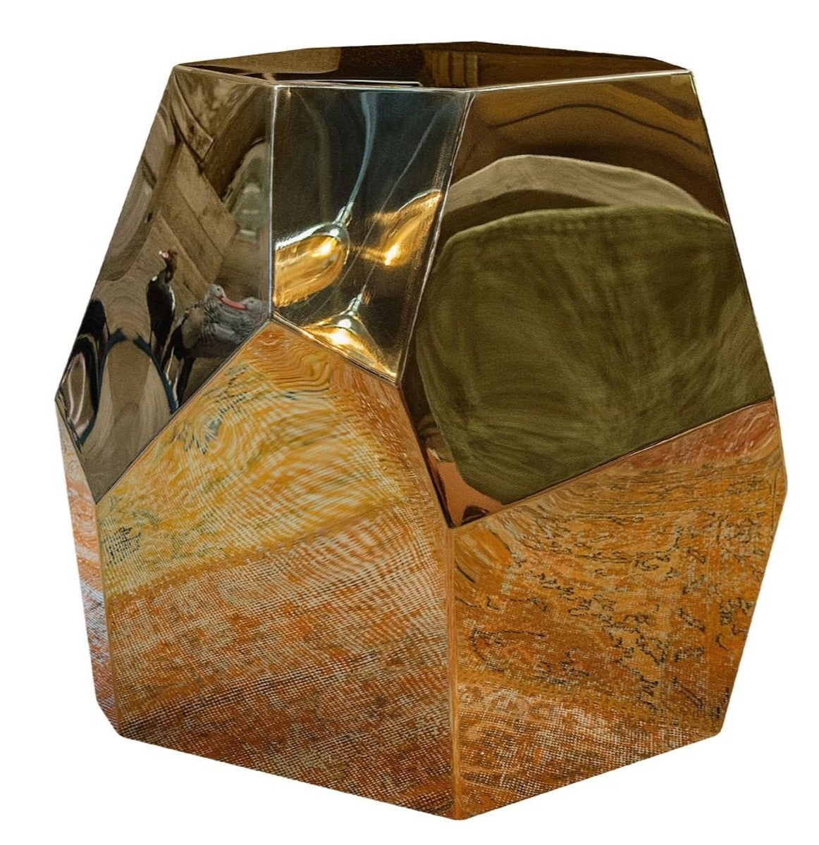 Designer Beistelltisch Gold 65 x 50 x H. 60 cm - Designer Kollektion