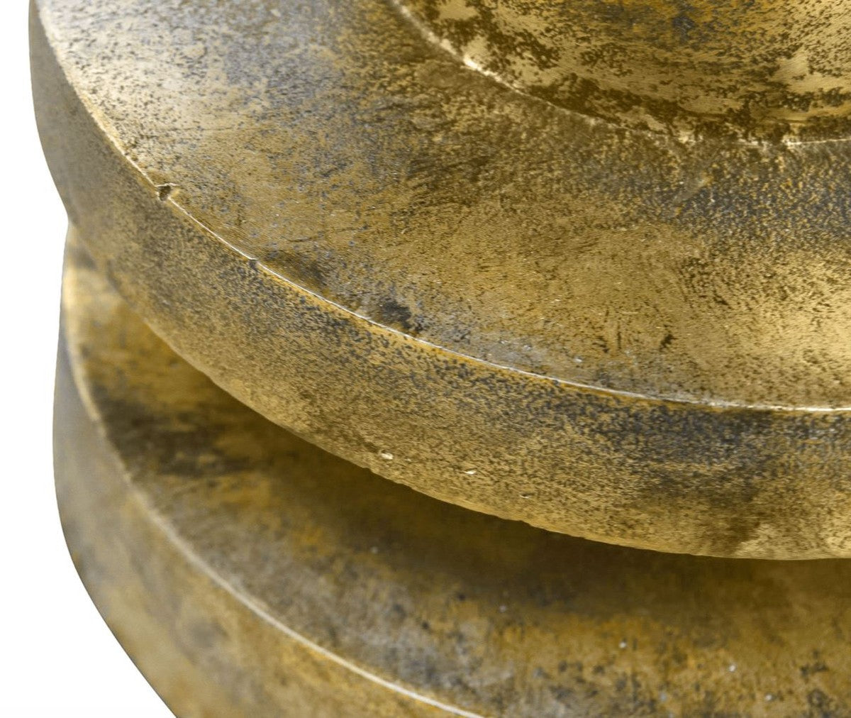 Beistelltisch Antik Gold 51,5 x H. 47,5 cm - Wohnzimmertisch