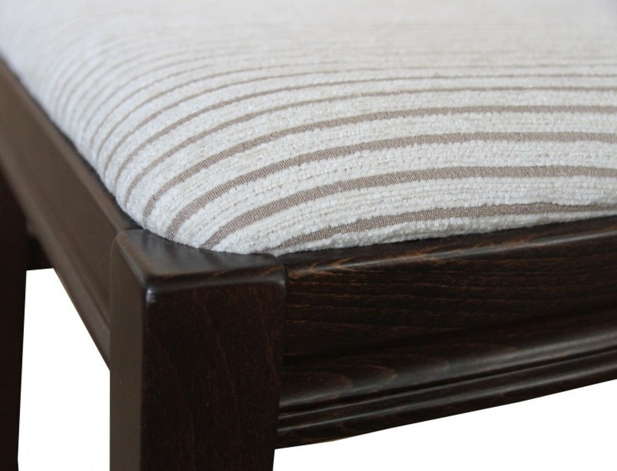 Biedermeier Esszimmer Stuhl mit Armlehne Beige / Braun - Möbel Restaurant Hotel Gastronomie Stühle