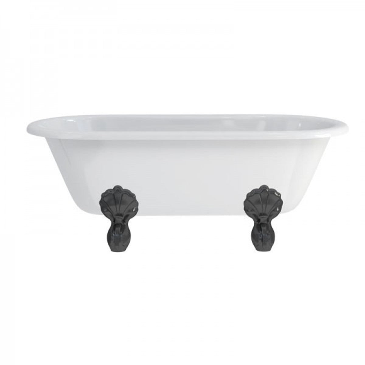 Jugendstil Badewanne freistehend 1500mm BWin Weiß - Freistehende Retro Antik Badewanne