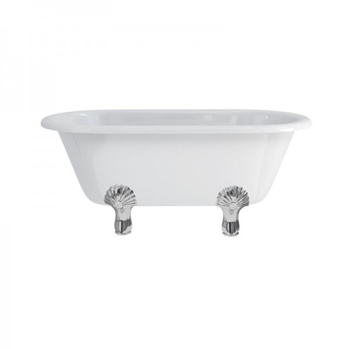Jugendstil Badewanne freistehend 1500mm BWin Weiß - Freistehende Retro Antik Badewanne