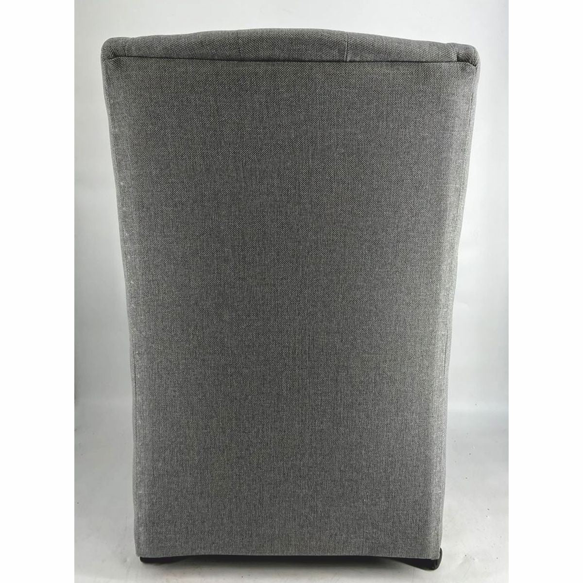 Chesterfield Esszimmerstuhl / Bürostuhl mit Armlehnen und Rollen Grau