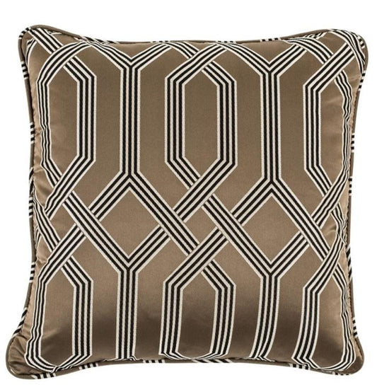 Deko Kissen / Zierkissen Braun 50 x 50 cm - Luxus Wohnzimmer Accessoires