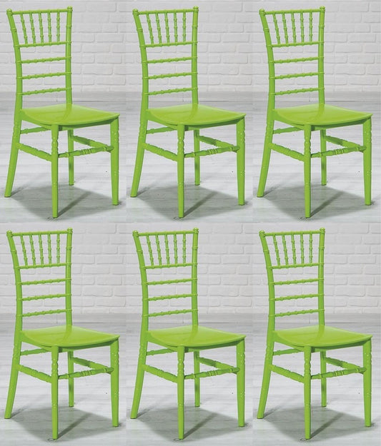 Designer Acryl Stuhl Set Grün 40 x 46 x H. 92,5 cm - Esszimmerstühle - Acryl Esszimmer Möbel