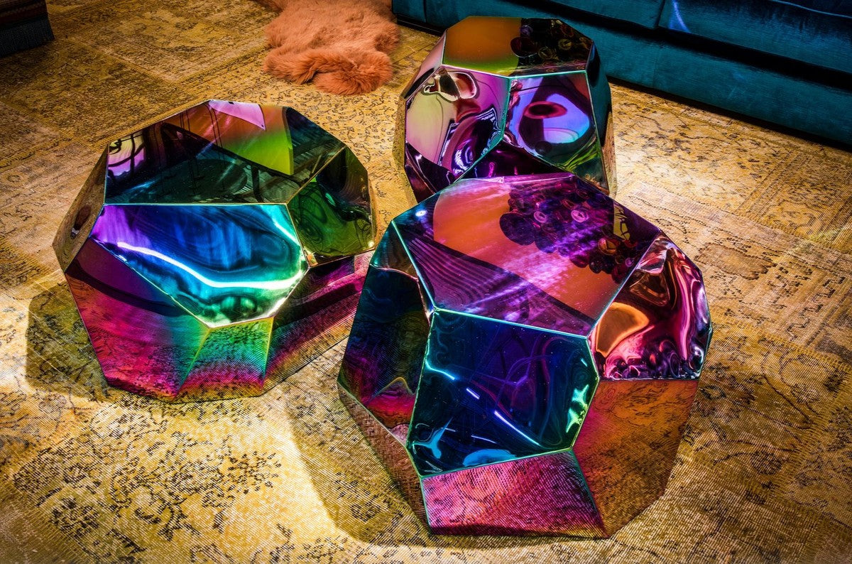 Designer Beistelltisch Titan 65 x 50 x H. 60 cm - Designer Kollektion