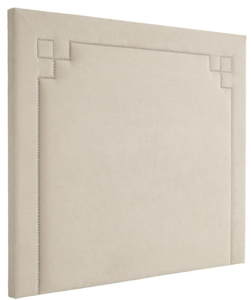 Designer Bett-Kopfteil Naturfarbig 180 x H. 150 cm - Luxus Schlafzimmermöbel