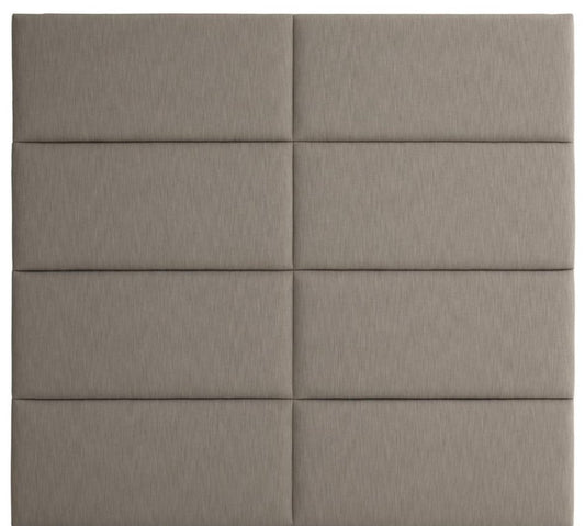 Designer Bett-Kopfteil Hellbraun 200 x H. 180 cm - Luxus Möbel