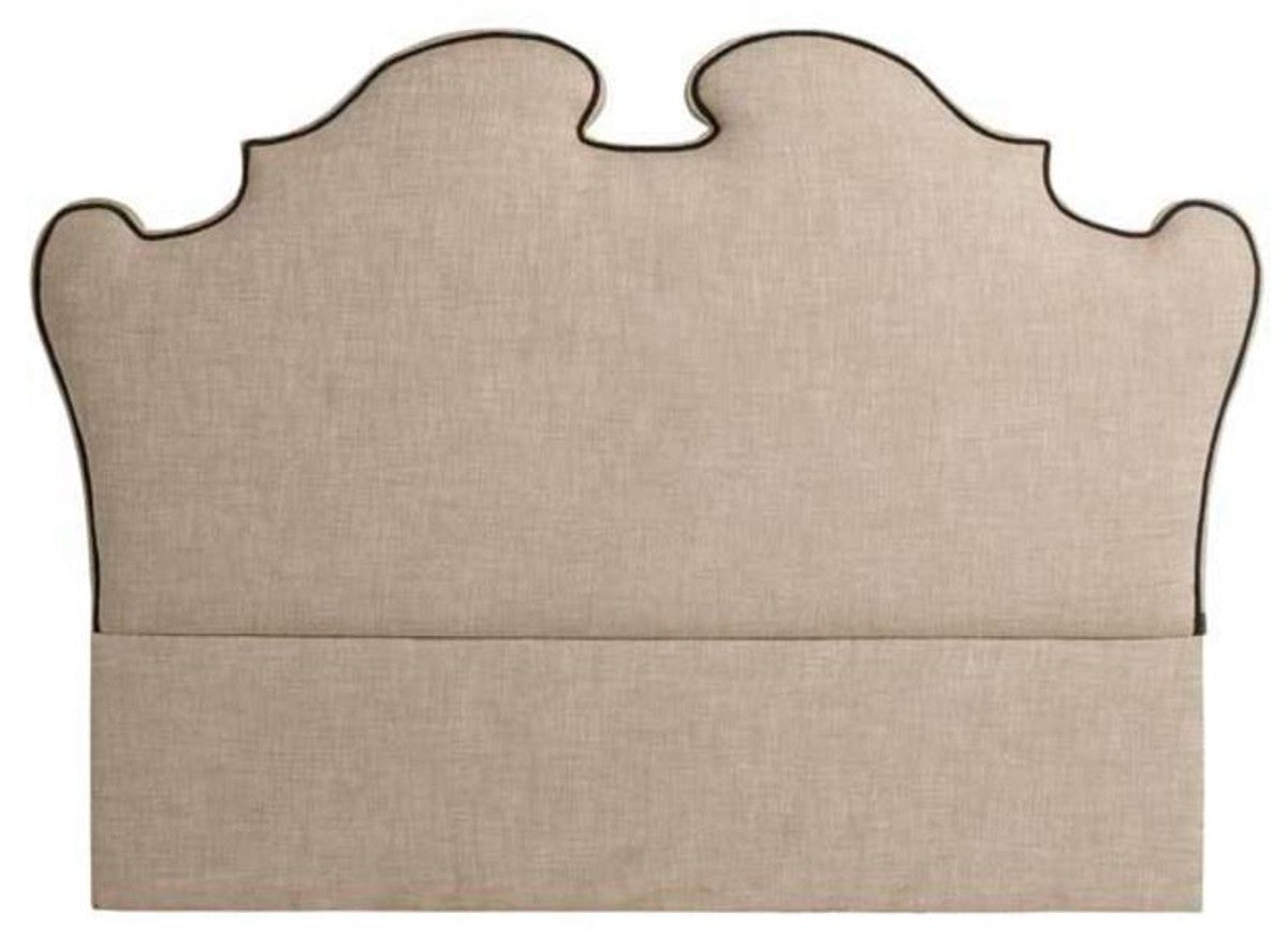 Designer Bett-Kopfteil Beige 200 x H. 144 cm - Luxus Qualität