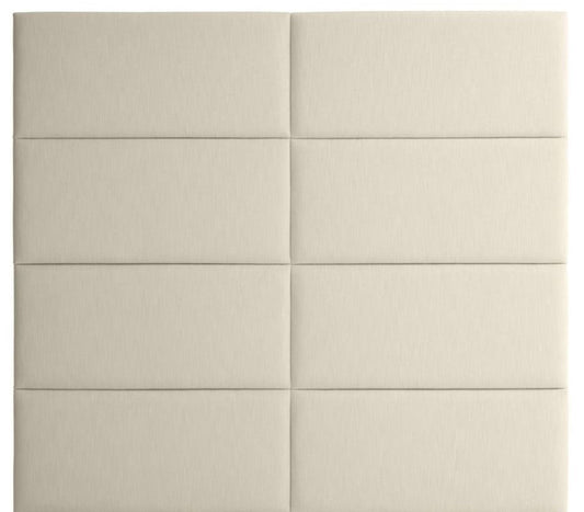 Designer Bett-Kopfteil Elfenbein 200 x H. 180 cm - Luxus Möbel