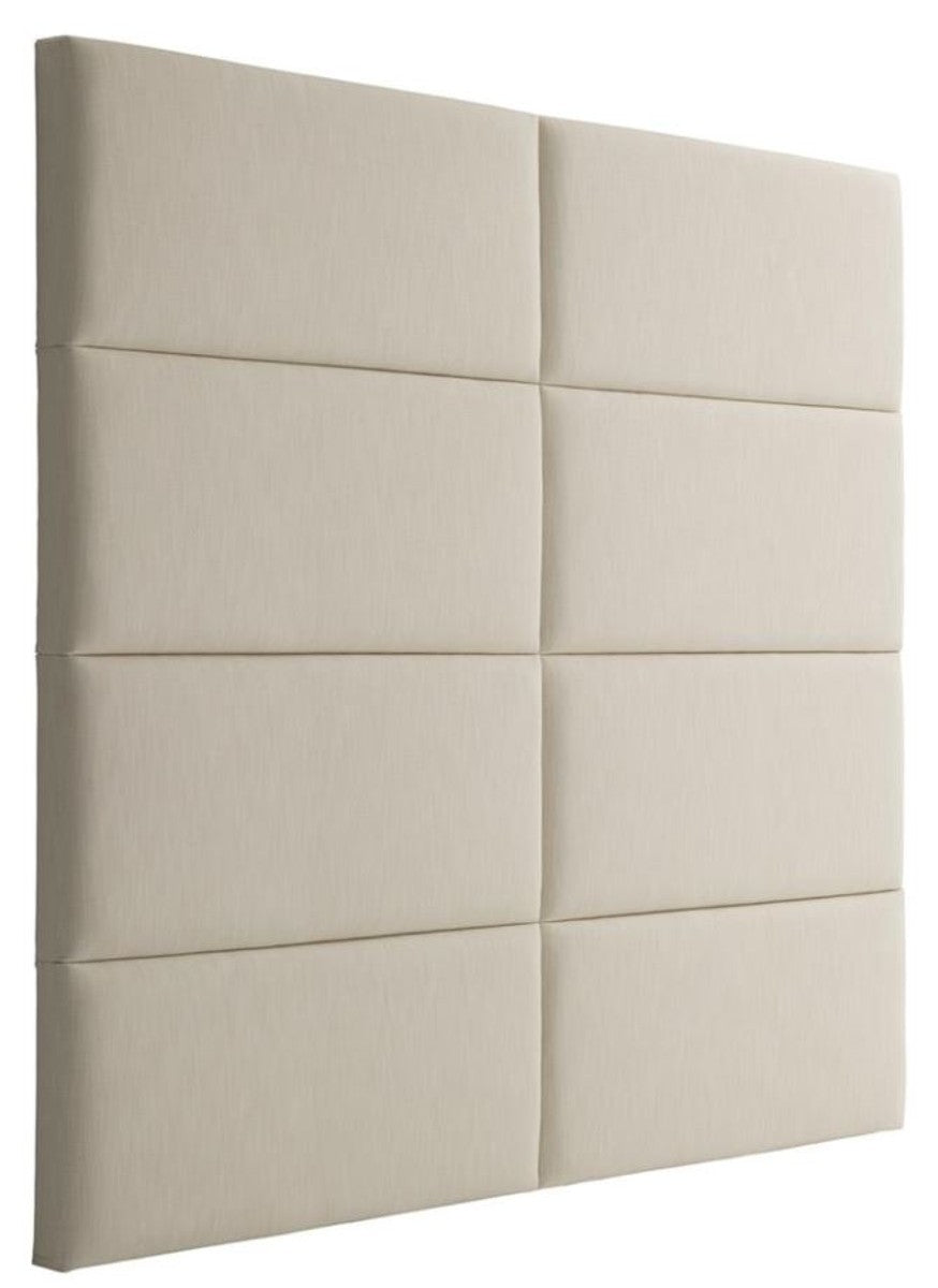 Designer Bett-Kopfteil Elfenbein 200 x H. 180 cm - Luxus Möbel