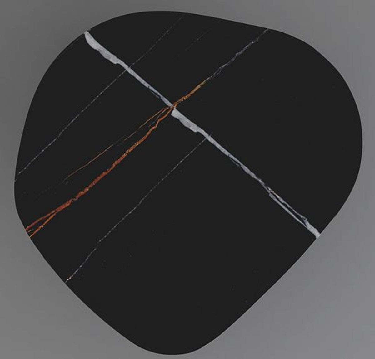 Designer Couchtisch 109 x 100 x H. 37 cm - Verschiedene Farben - Wohnzimmertisch mit edler Glaskeramik Tischplatte in Marmoroptik - Luxus Wohnzimmer Möbel