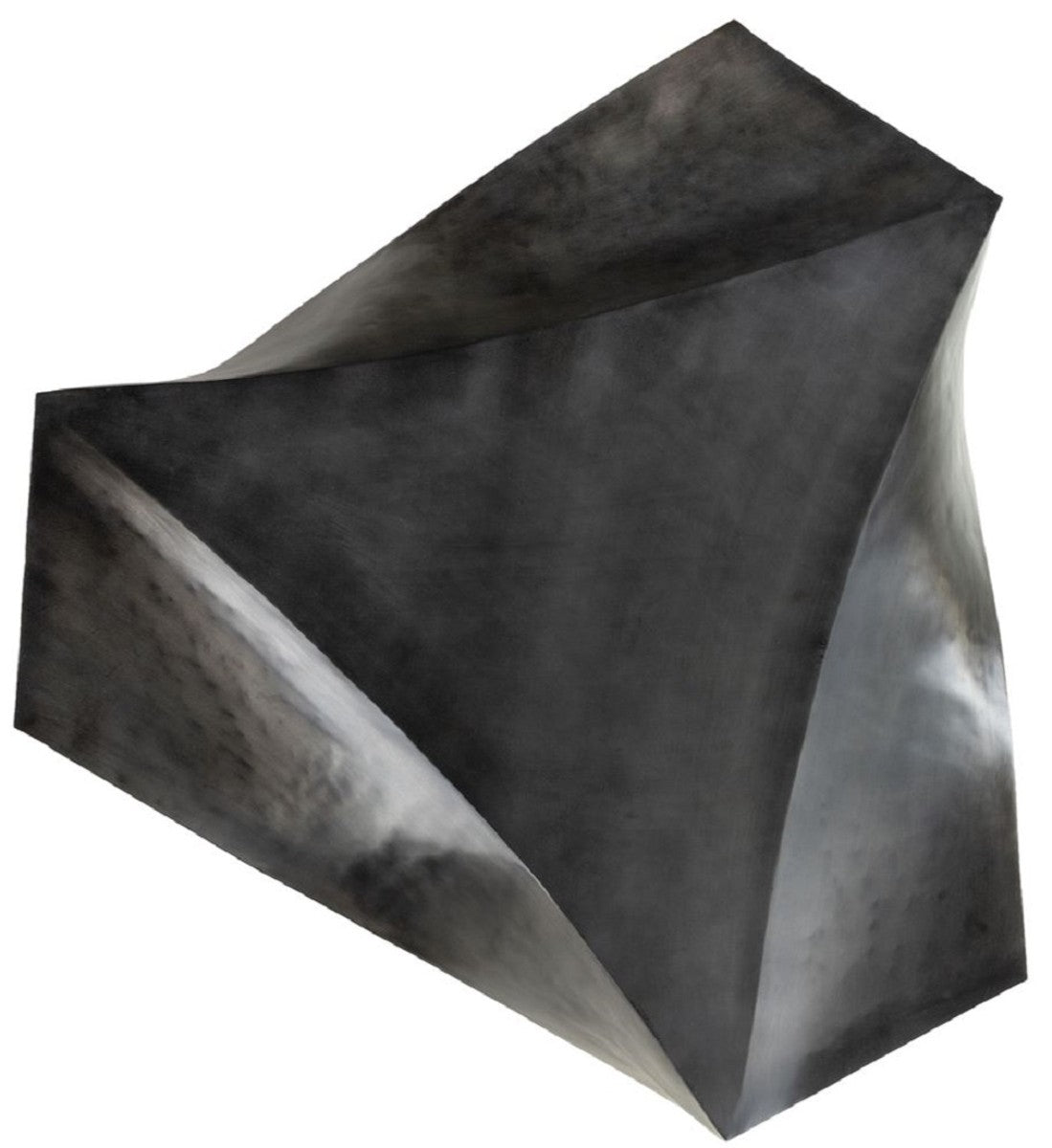 Designer Stahl Couchtisch Dunkelgrau 107 x 120 x H. 41 cm - Wohnzimmertisch - Designer Wohnzimmer Möbel