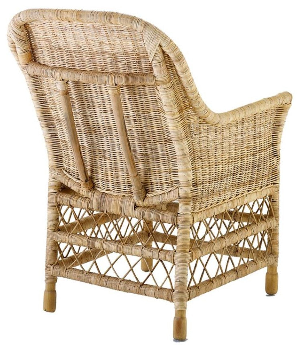 Designer Esszimmerstuhl mit Armlehnen naturfarbig - Hotel Kollektion